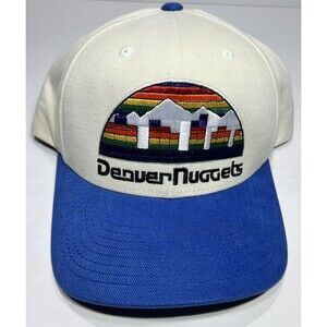 Men's Mitchell & Ness NBA Denver Nuggets NBA Blue Hat Snapback Hardwood Classics